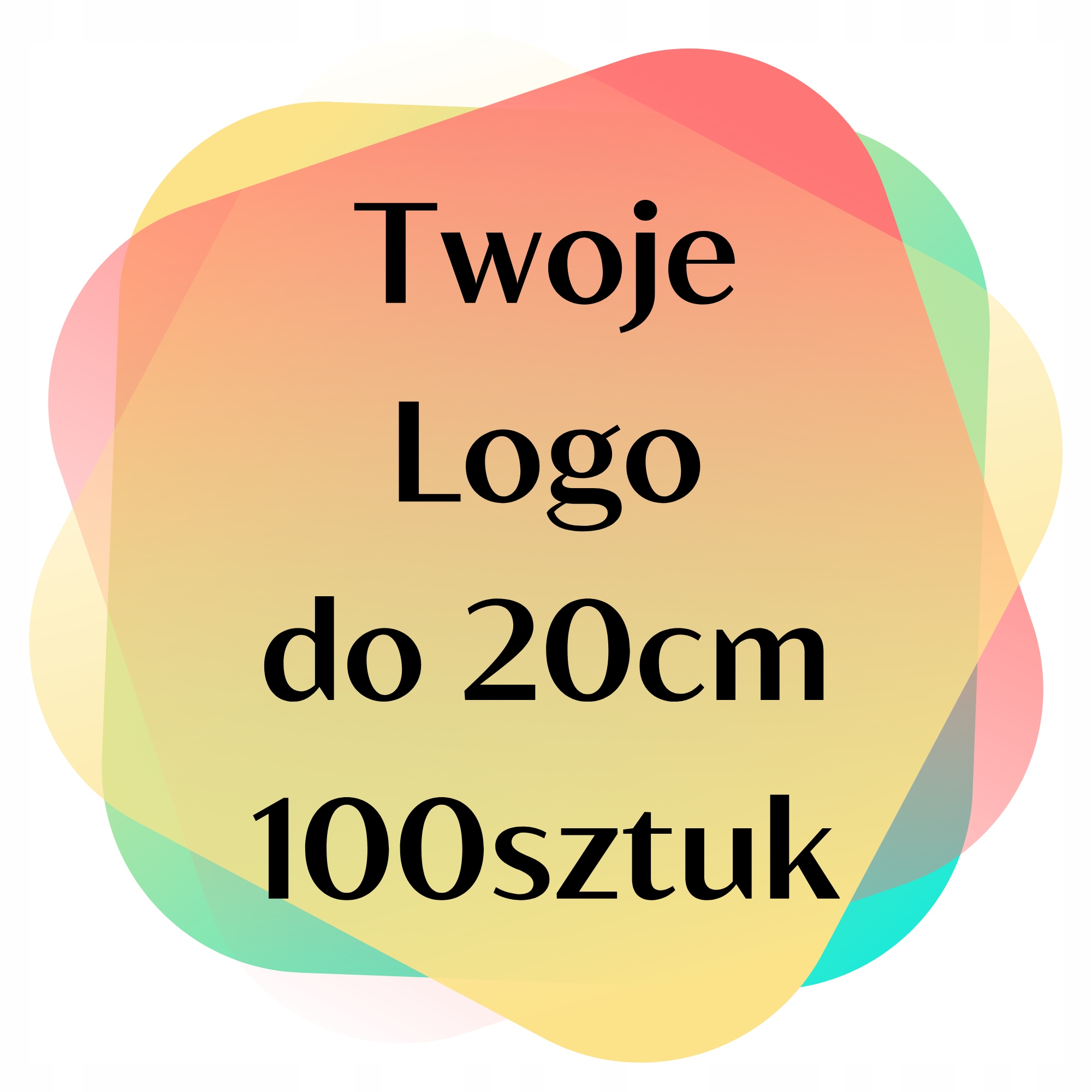 

Naprasowanka Logo Termo Naklejka do 20cm 100 sztuk