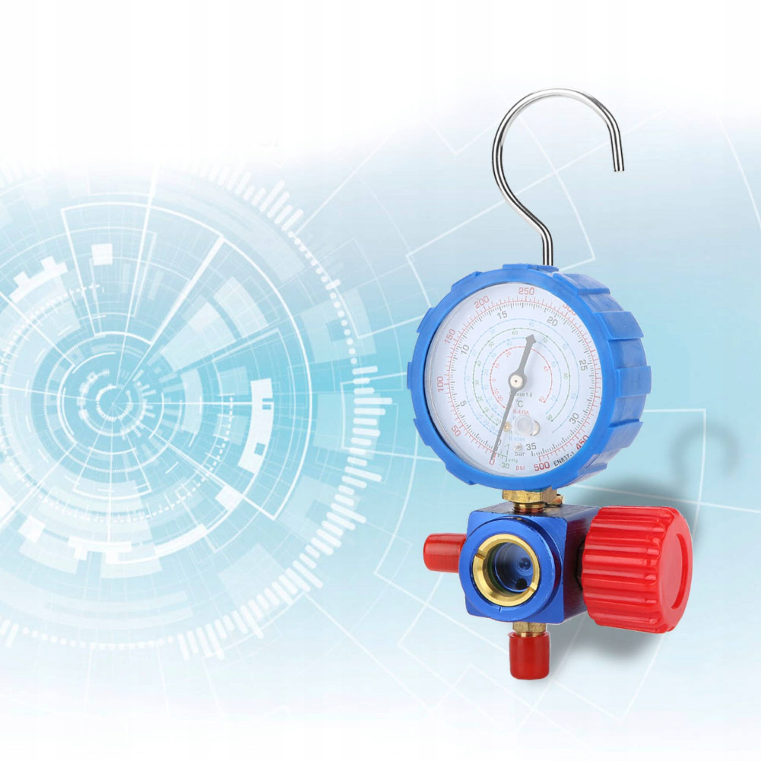 MANOMETR KOLEKTORA KLIMATYZACJI 500PSI Waga produktu z opakowaniem jednostkowym 1.02 kg