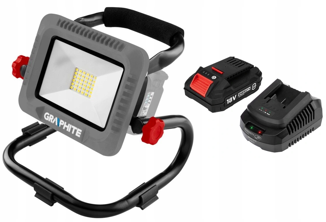 Graphite Lampa Akumulátor 2AH 58GE109 Led Energy+ 18V Li-lon Sada Komplet