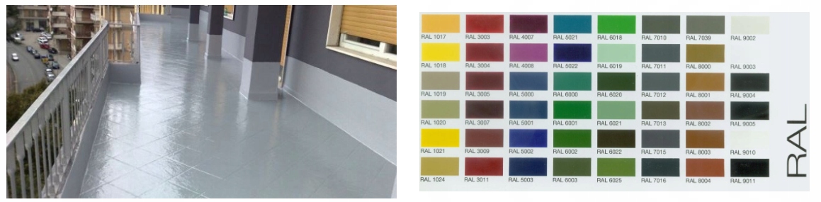 

Żywica farba uszczelniająca izolacja betonu balkon