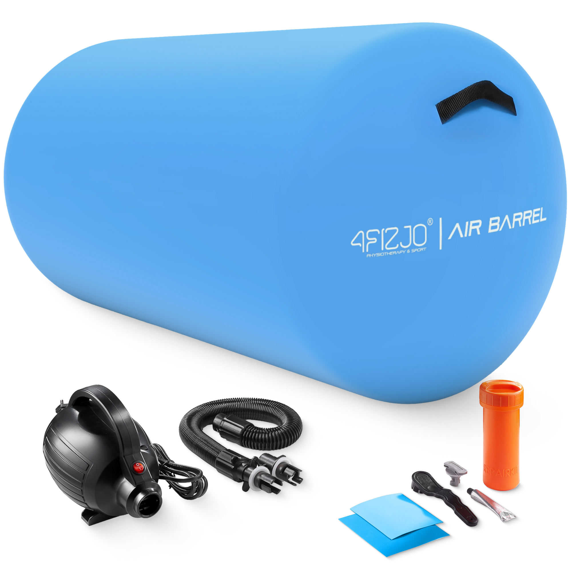 Nafukovací Gymnastický Váleček Roller Akrobatická Pumpa Air Barrel 100x60 cm