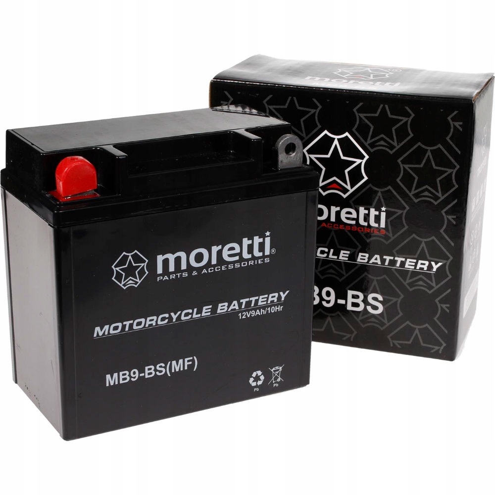 Akumulator motocyklowy Moretti AGM Gel MB9-BS 9Ah