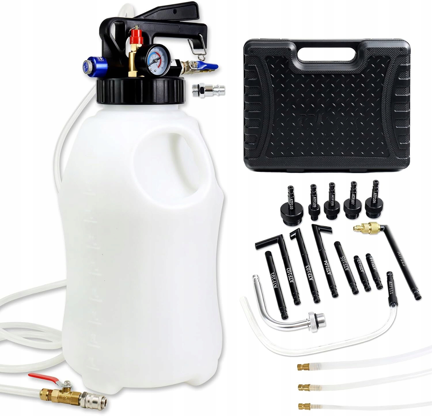 Pumpa Na Výmenu Oleja Automatická Prevodovka 10L Adaptéry 13ks