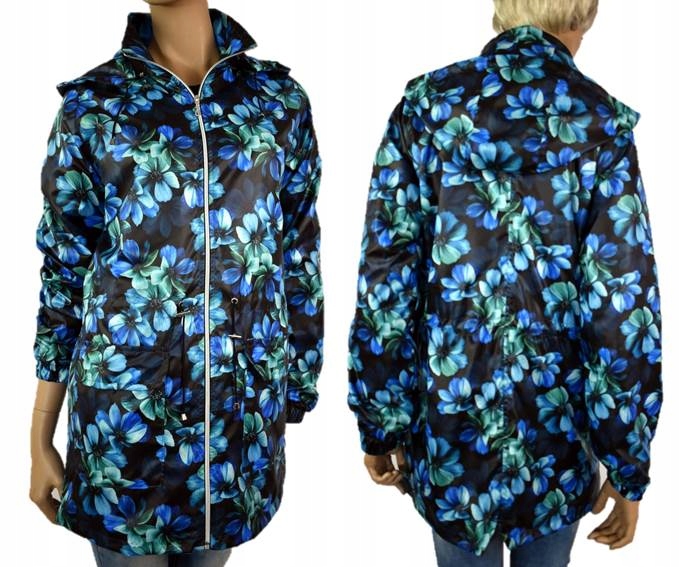 MODNA KURTKA PARKA WIATRÓWKA PRZECIWDESZCZOWA M 38 Rękaw długi rękaw