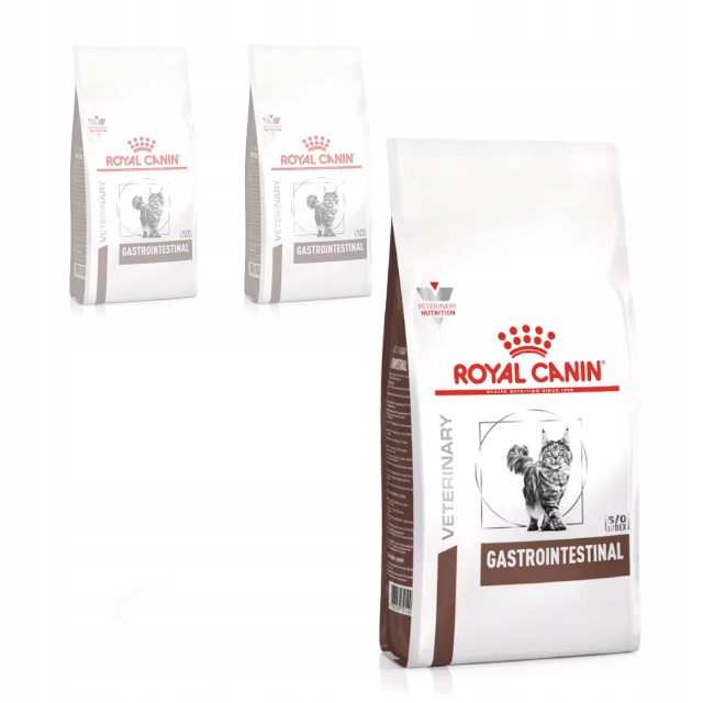 Levně Royal Canin Veterinary Gastrointestinal 3x400g Suché Krmivo pro kočky