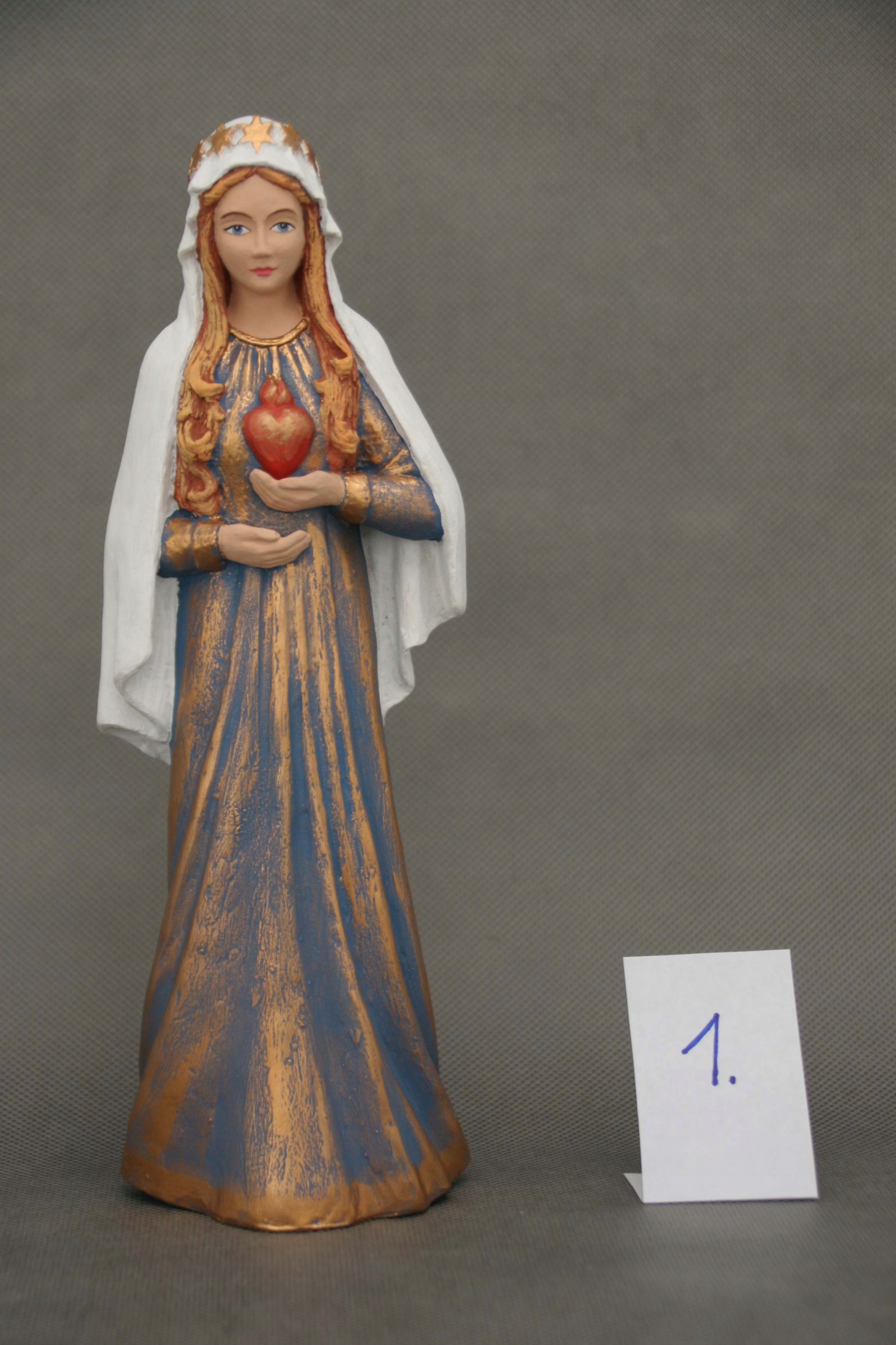 Figurka żywiczna Matka Boża Serce Maryi 25 cm Rodzaj figurka