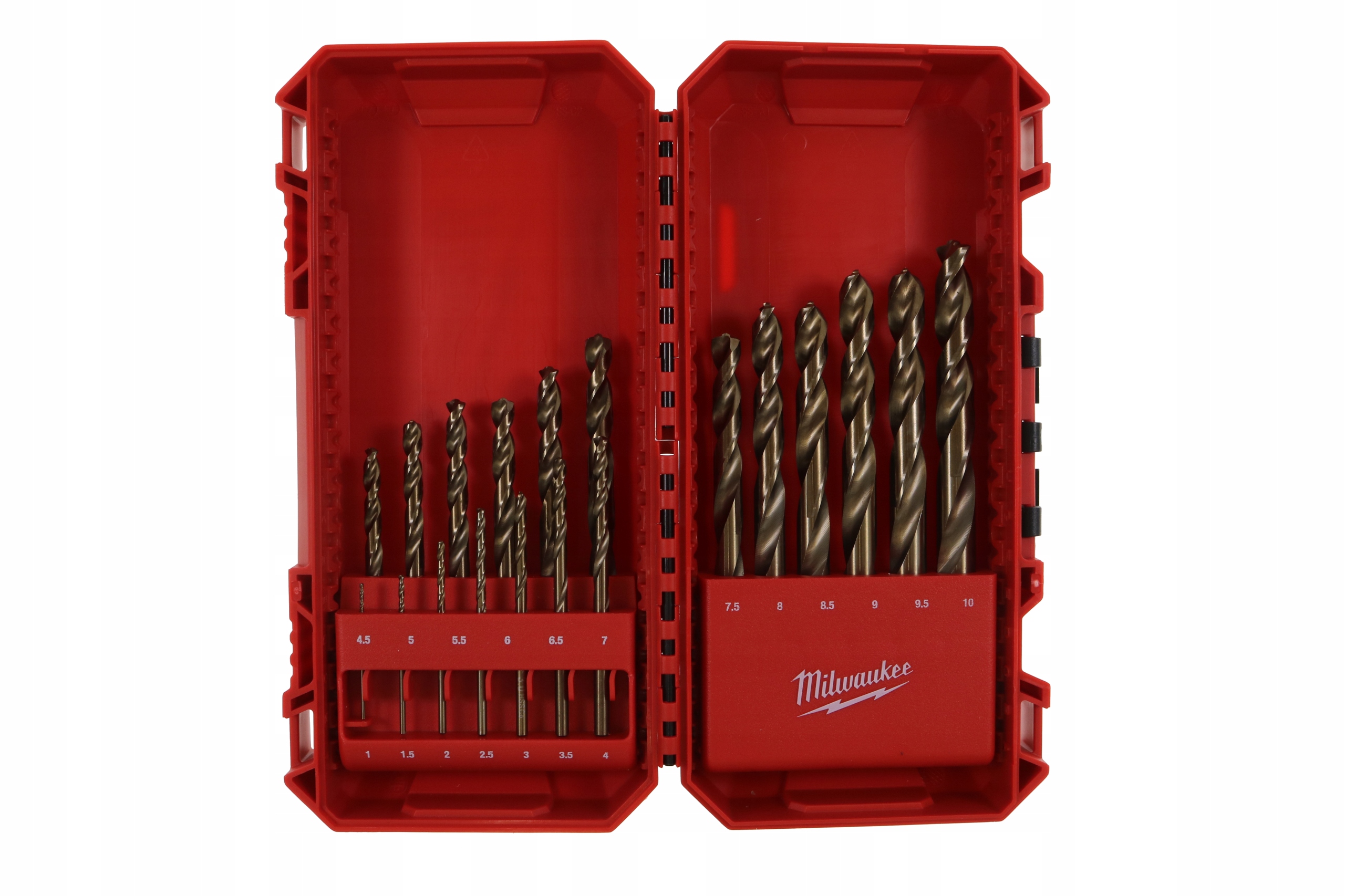 Zestaw Wierteł Do Metalu Hss-g Red Cobalt 19SZT. 1-10MM W Pudełku Milwaukee