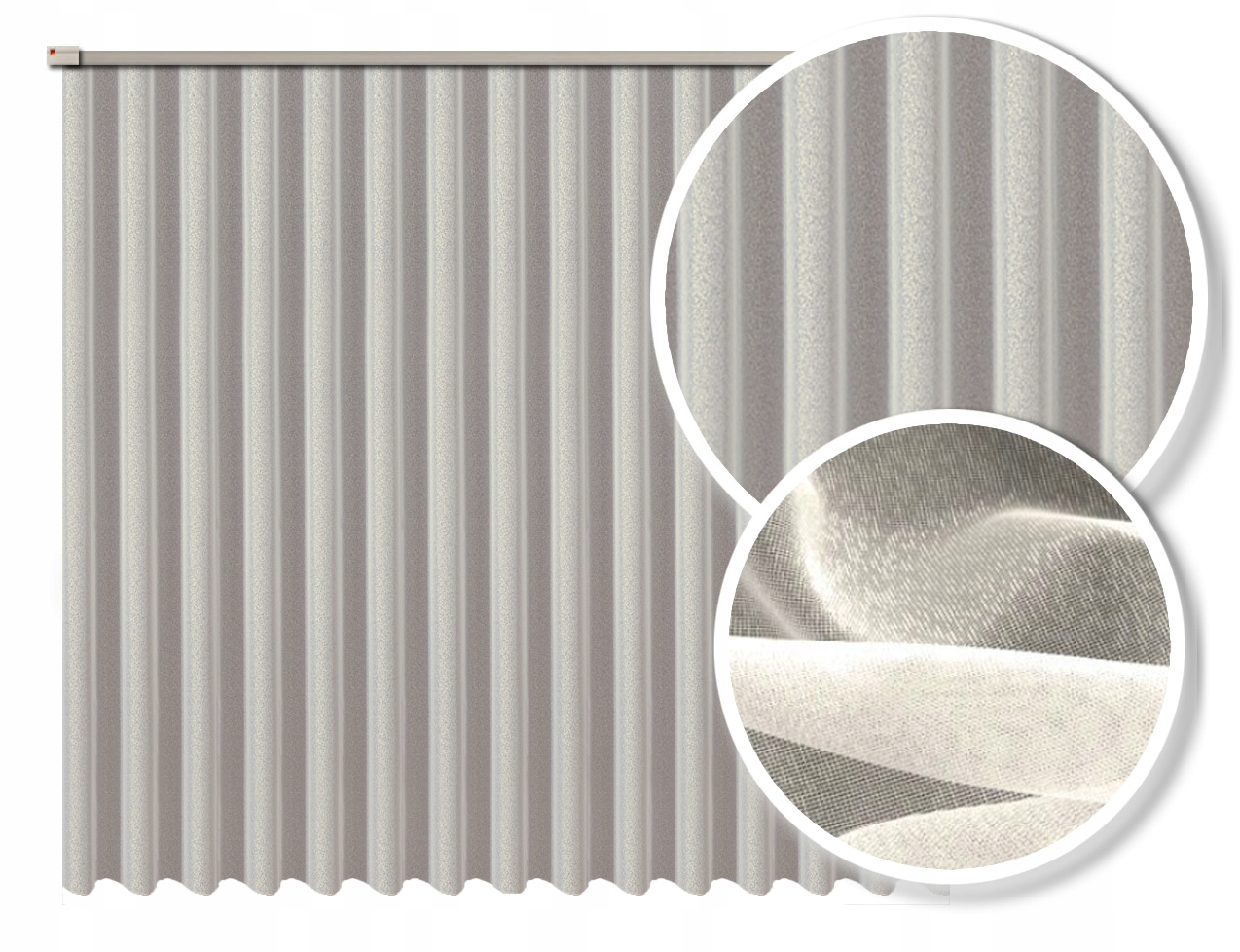 

Firana Fantazyjna Markizeta 435/300 Ecru Obciążnik