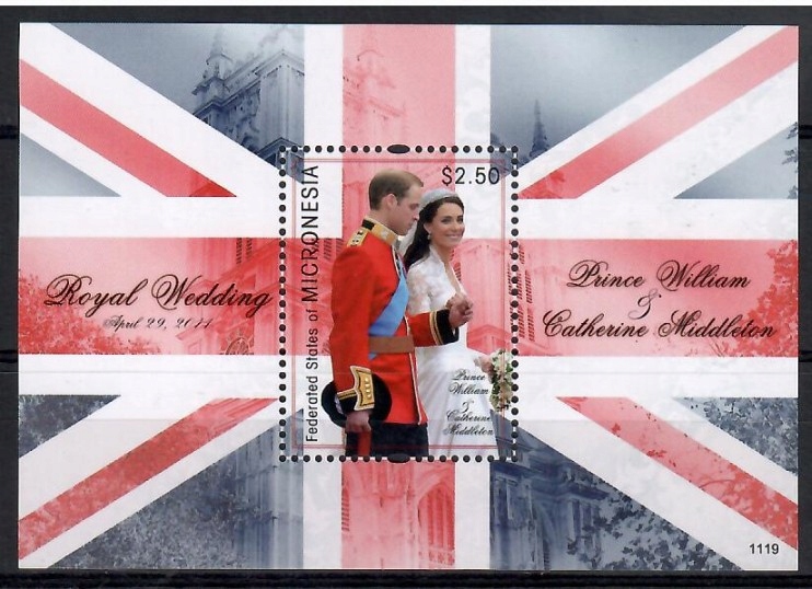 Mikronezja 2011 Mi bl 201 Czyste **