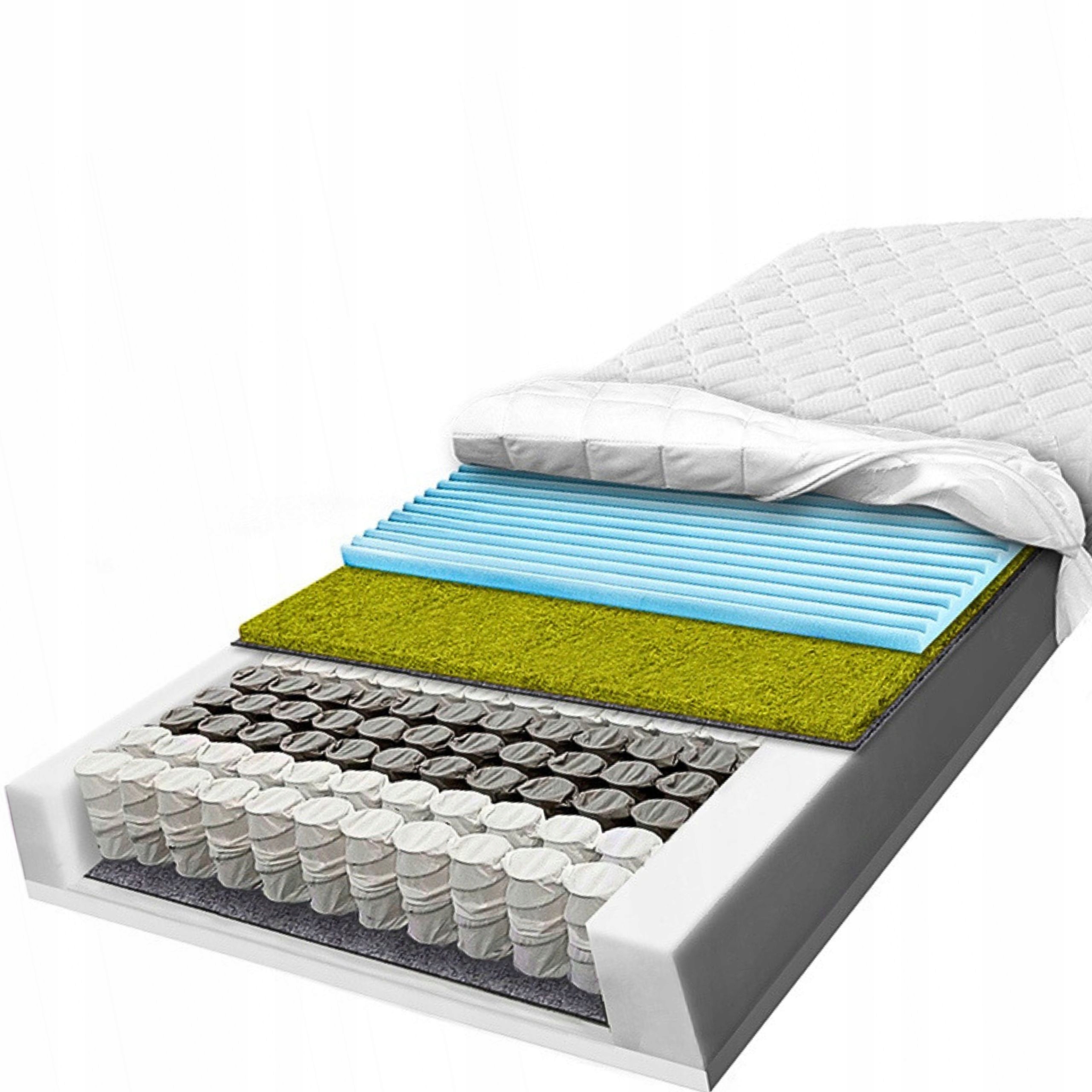 H3 H4 Zónový taštičkový matrac 160x200 masážny Hr s morskou trávou, 20 cm