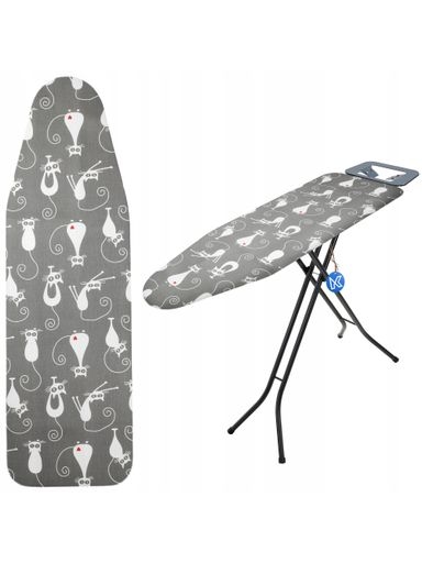 Levně 2x Kadax Obal na prkno 132x48 cm pro žehlení Podložka na natahování Kočky