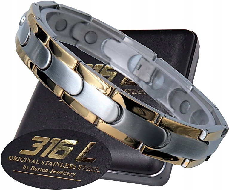 Elegantní Zdravotní Náramek Pánský Náramek Magnetický Silný Originál