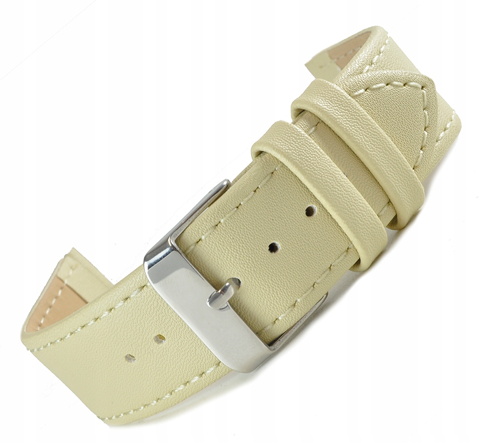 

Pasek Do Zegarka Skóra Naturalna 18mm Kremowy