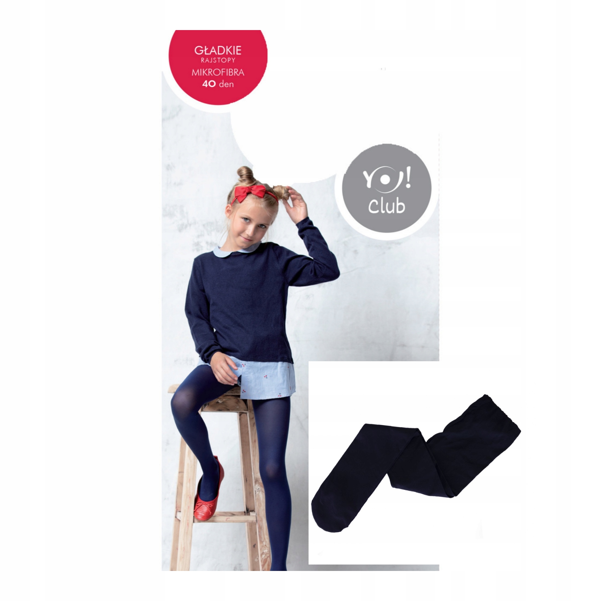 

Rajstopy Mikrofibra Czarne 40DEN Gładkie 128-134