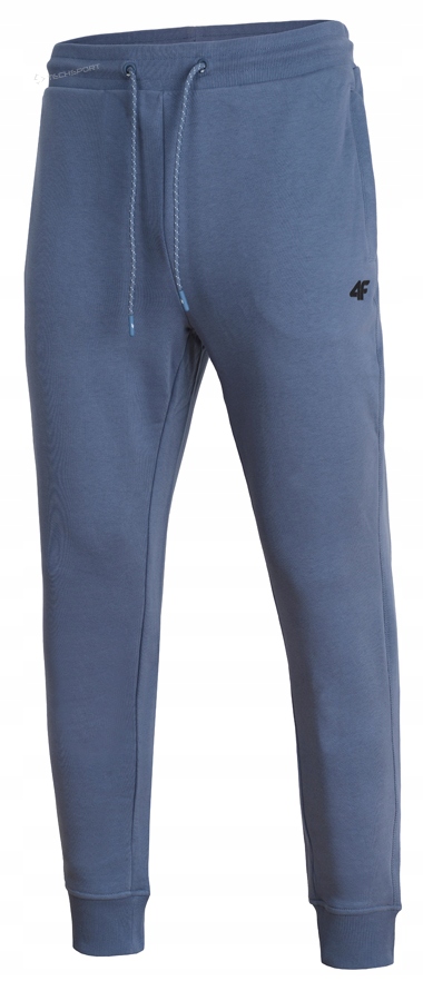 4F Męskie Spodnie Dresowe Joggery Bawełna Zamykane Kieszenie rozm XL