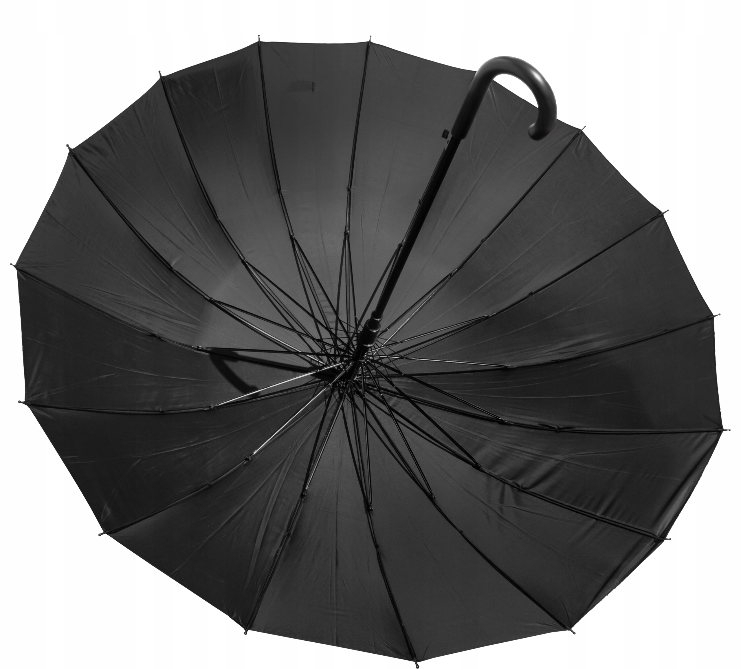 PARASOLKA Męska Parasol Męski Składany Automatyczny Automat Czarny Włókno Kolor czarny