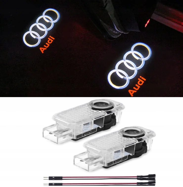 Projektory Logo Audi Led Logo A3 A4 A5 A6 A7 A8 Q3 Q5 Q6 Q7 Q8 Sline HIT !!