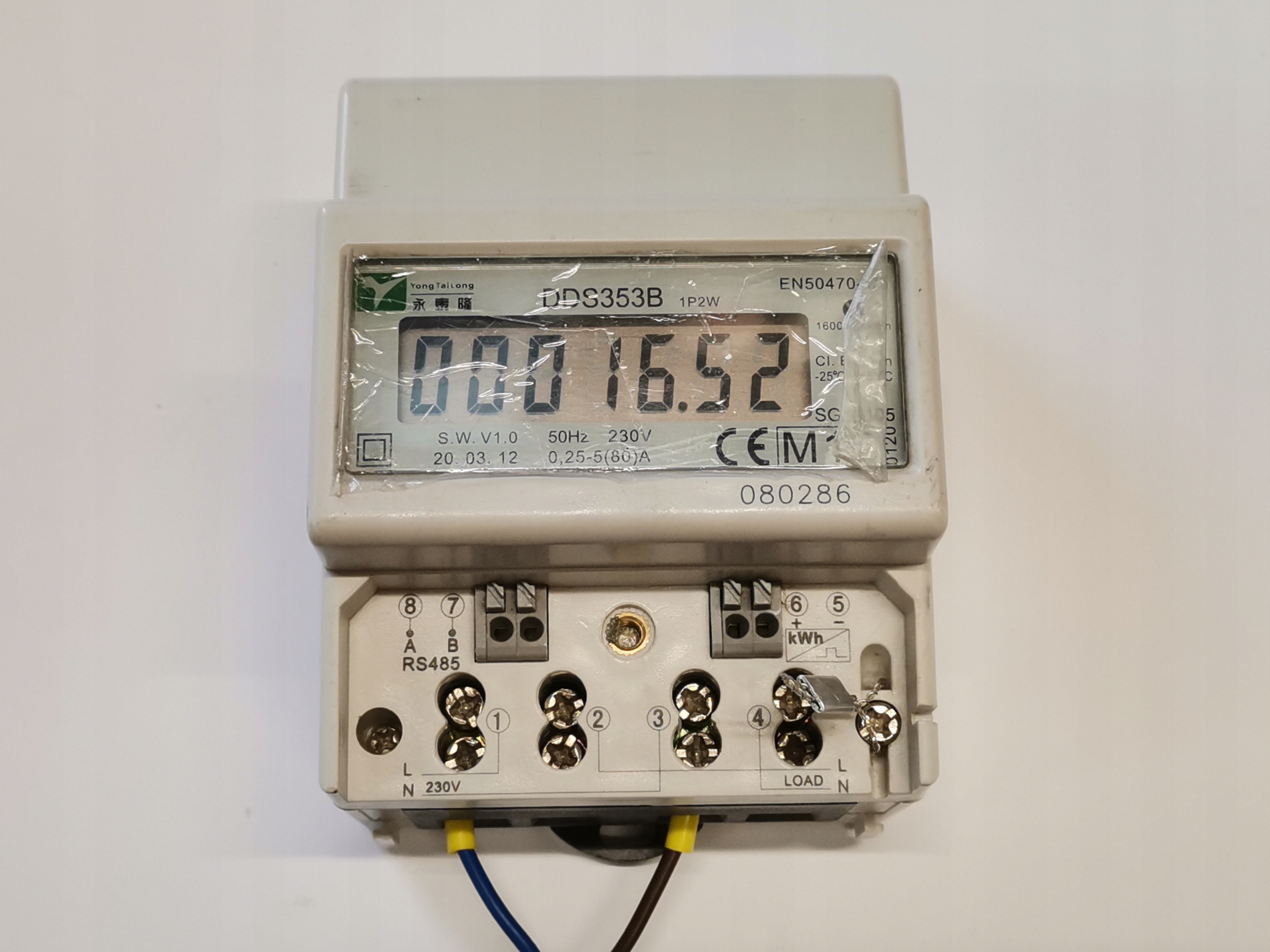 LICZNIK ENERGII 1 FAZOWY ORNO DDS353B 80A