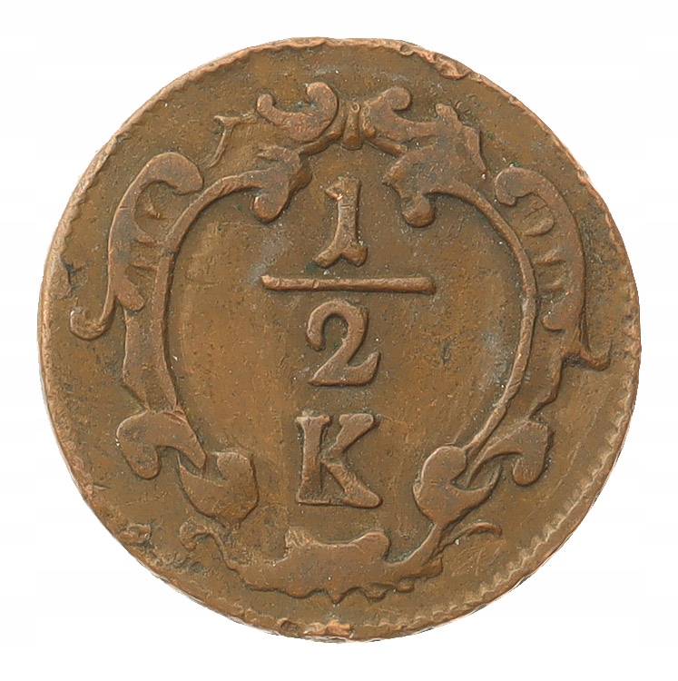 [M33518] Austria 1/2 krajcara M. Teresa
