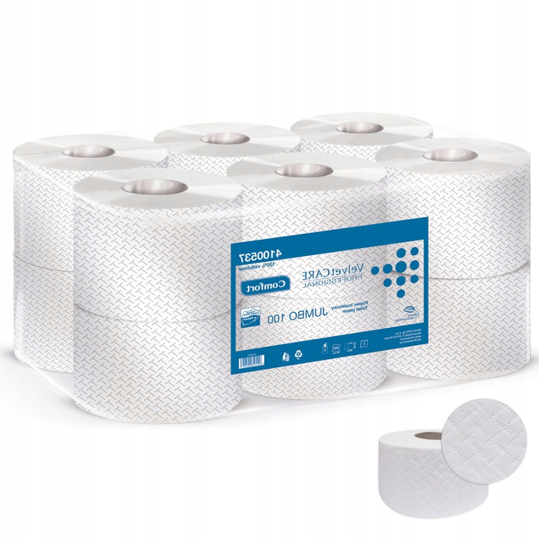 

Papier Toalet Jumbo Velvetcare 12 Rolek 100M