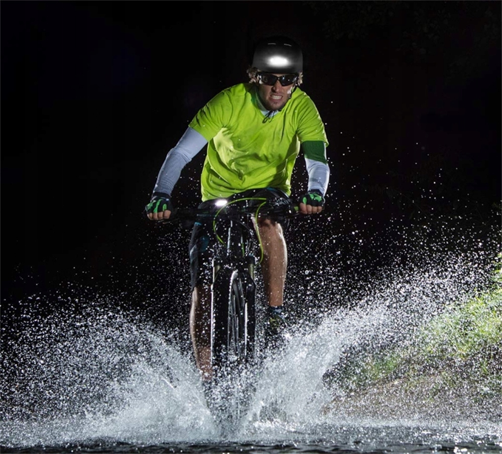 KASK ROWEROWY Z LED LEKKI REGULOWANY czarny 58-61cm USB Kod producenta TRWAŁE I BEZPIECZNE