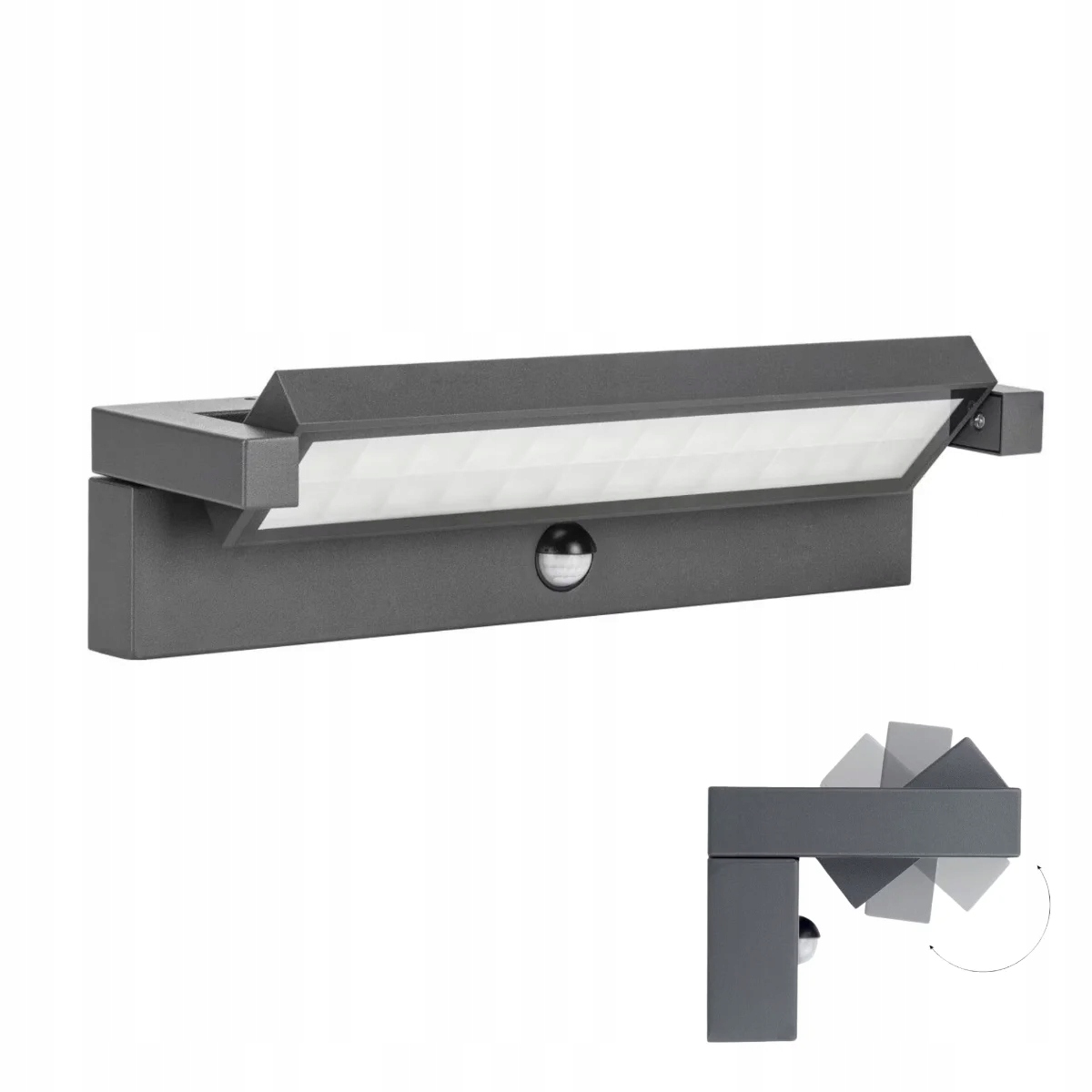 Lampa Nad Garáž Venkovní nástěnné svítidlo s Led senzorem pohybu 27W IP65 Su-ma