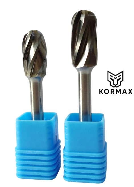 Sada 2 ks 12mm karbidových rotačních pilníků Kormax na hliník