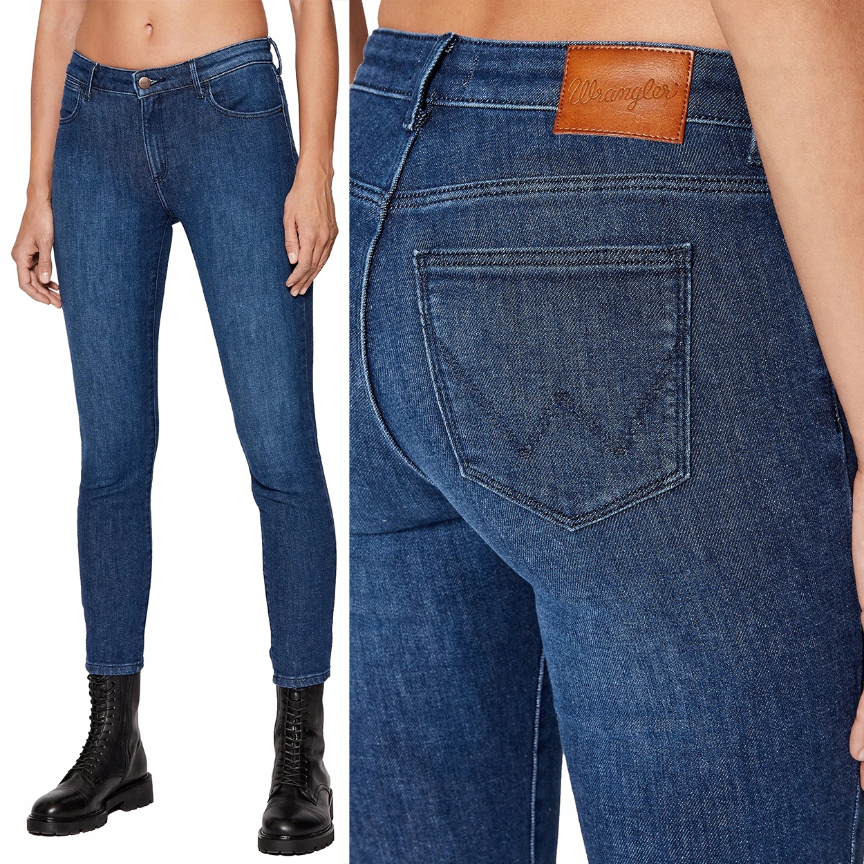 Wrangler Skinny Good Life Dámské Džínové Kalhoty Úzké Nohavice Džíny W27 L30