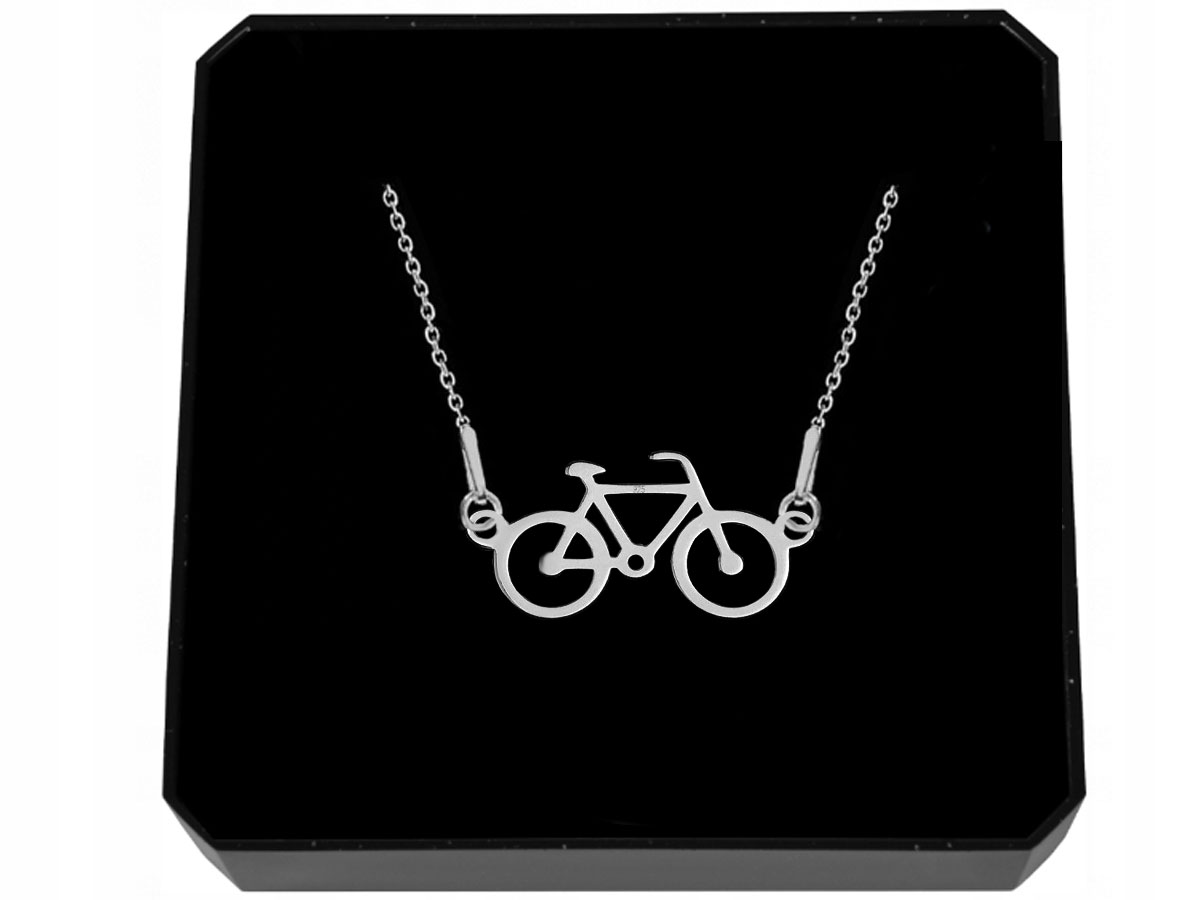 SREBRNY NASZYJNIK CELEBRYTKA ROWER