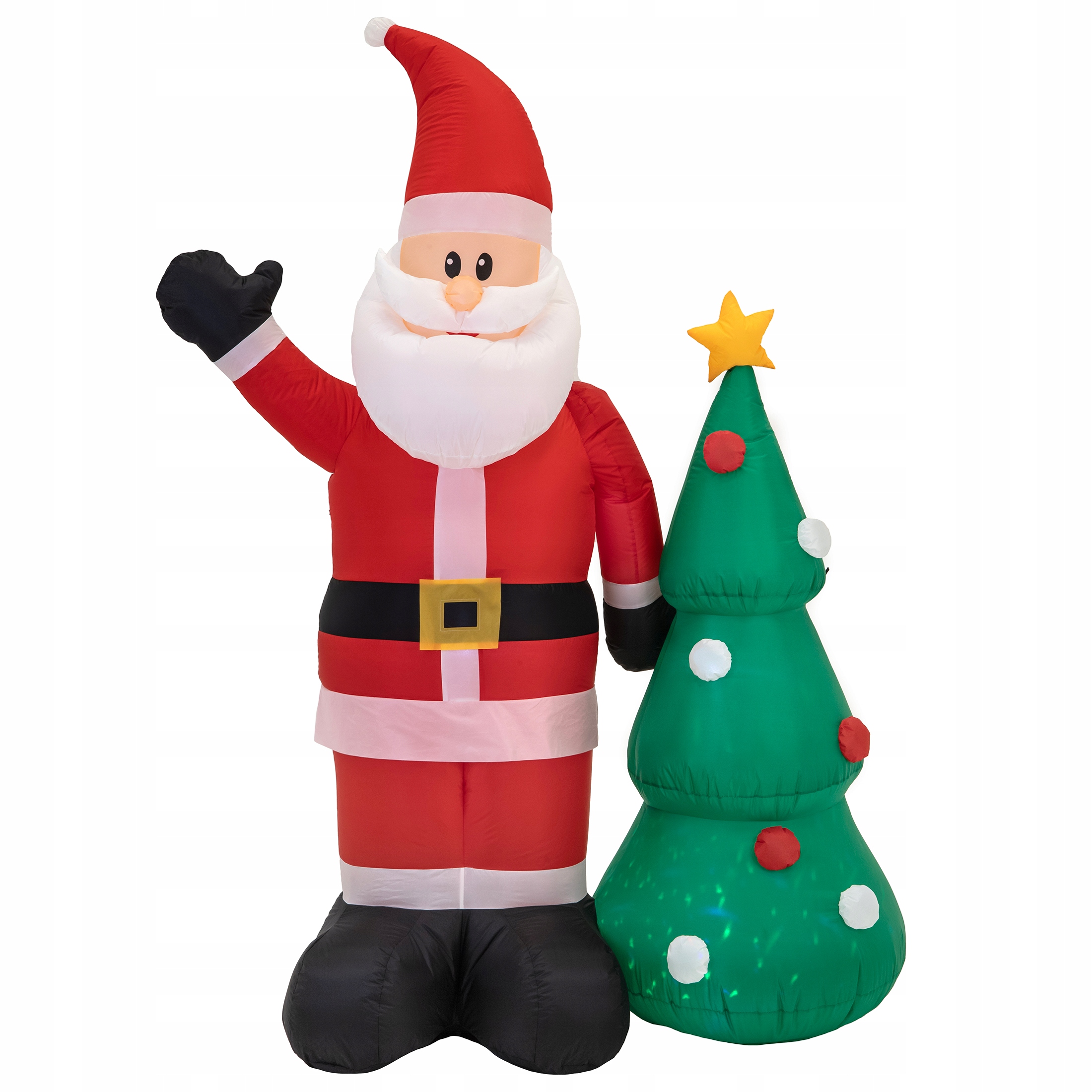 Mikuláš nafukovací s vianočným stromčekom Svietiaci Veľký nafukovací Led 210 cm JUMIhome