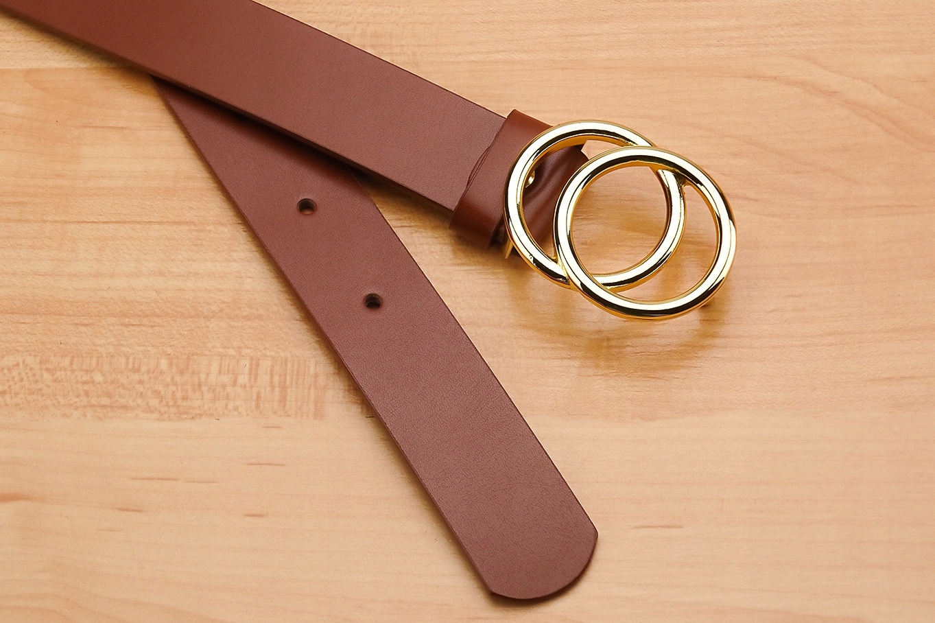 Modny Damski Pasek Skóra OKRĄGŁA Klamra GRACIO Wzór dominujący inny wzór