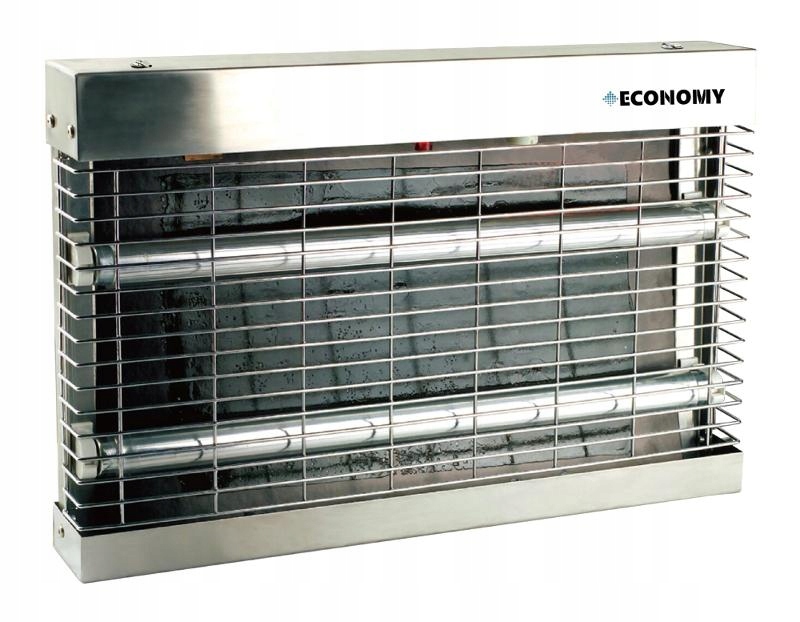 Lampa owadobójcza Economy lepowa nierdzewna 2x15W jednostronna na Muchy