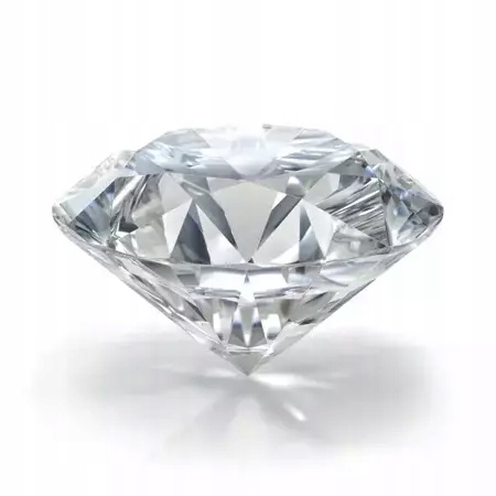 Diament 0.51 Ct barwa F czystość Si 2