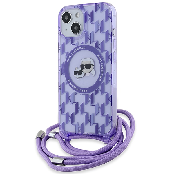 Karl Lagerfeld KLHMP15SHCKCKLCU iPhone 15 14 13 6.1" fialový/purple h