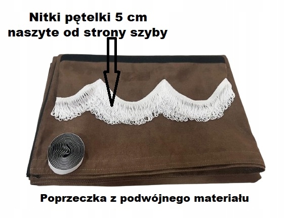 Zasłona do BUSA STANDARD PLUS Holenderska - Iveco Daily - Bez Szyn Waga produktu z opakowaniem jednostkowym 1.4 kg