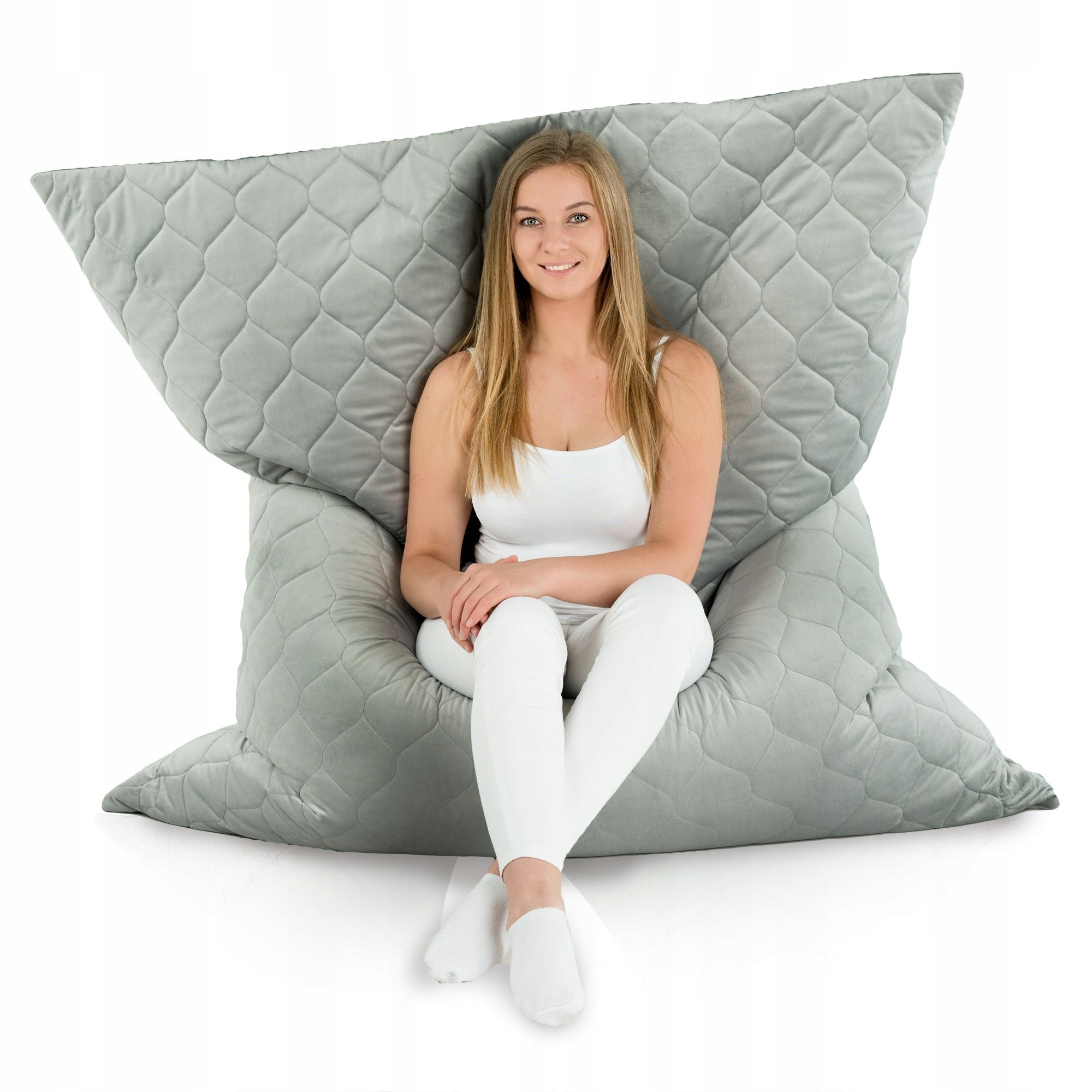 Pikovaná sedací poduška Taburet XXL Granulat