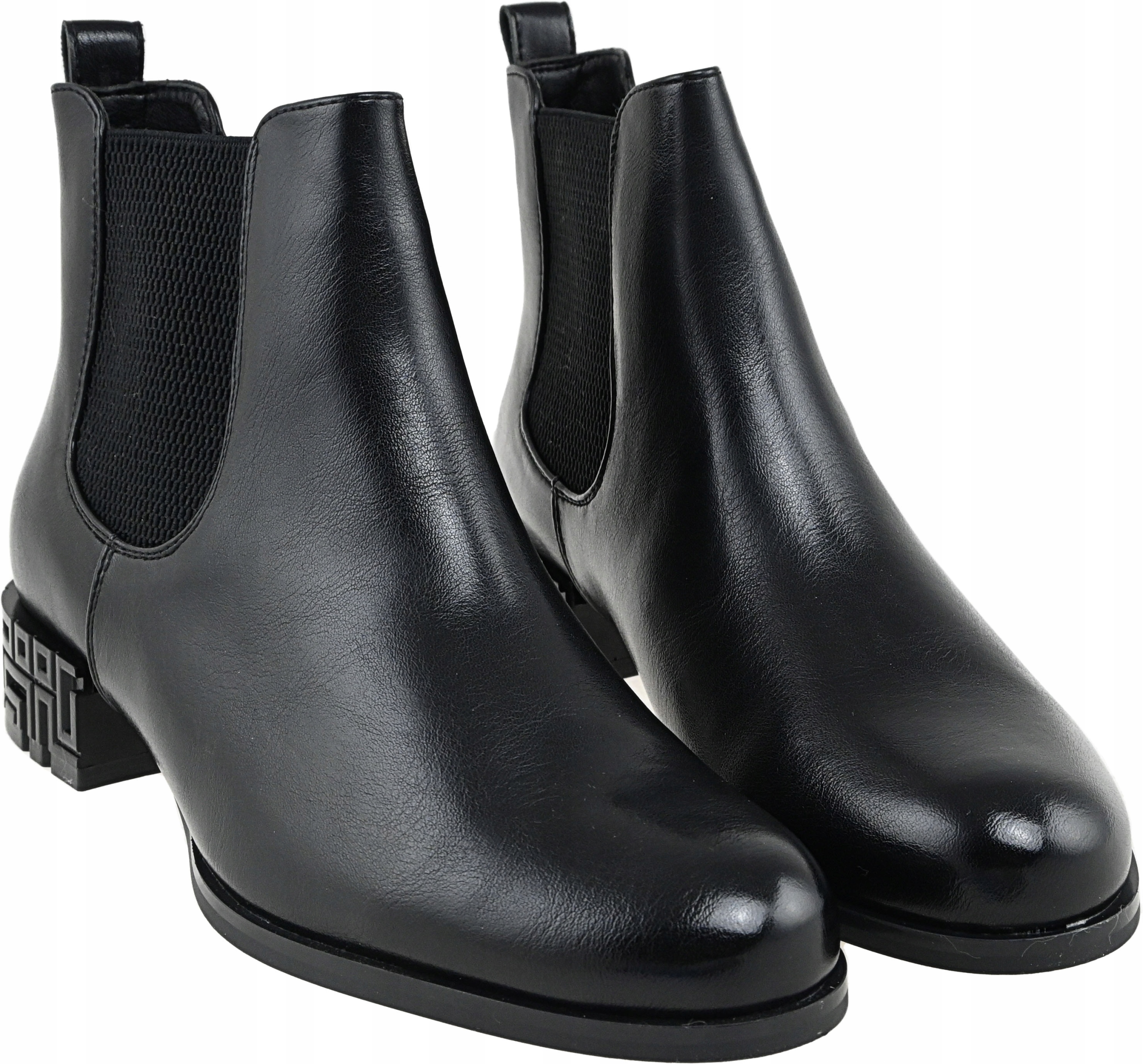 BOTKI SZTYBLETY SERGIO LEONE BT 532 CZARNY PU 38 Rozmiar 38