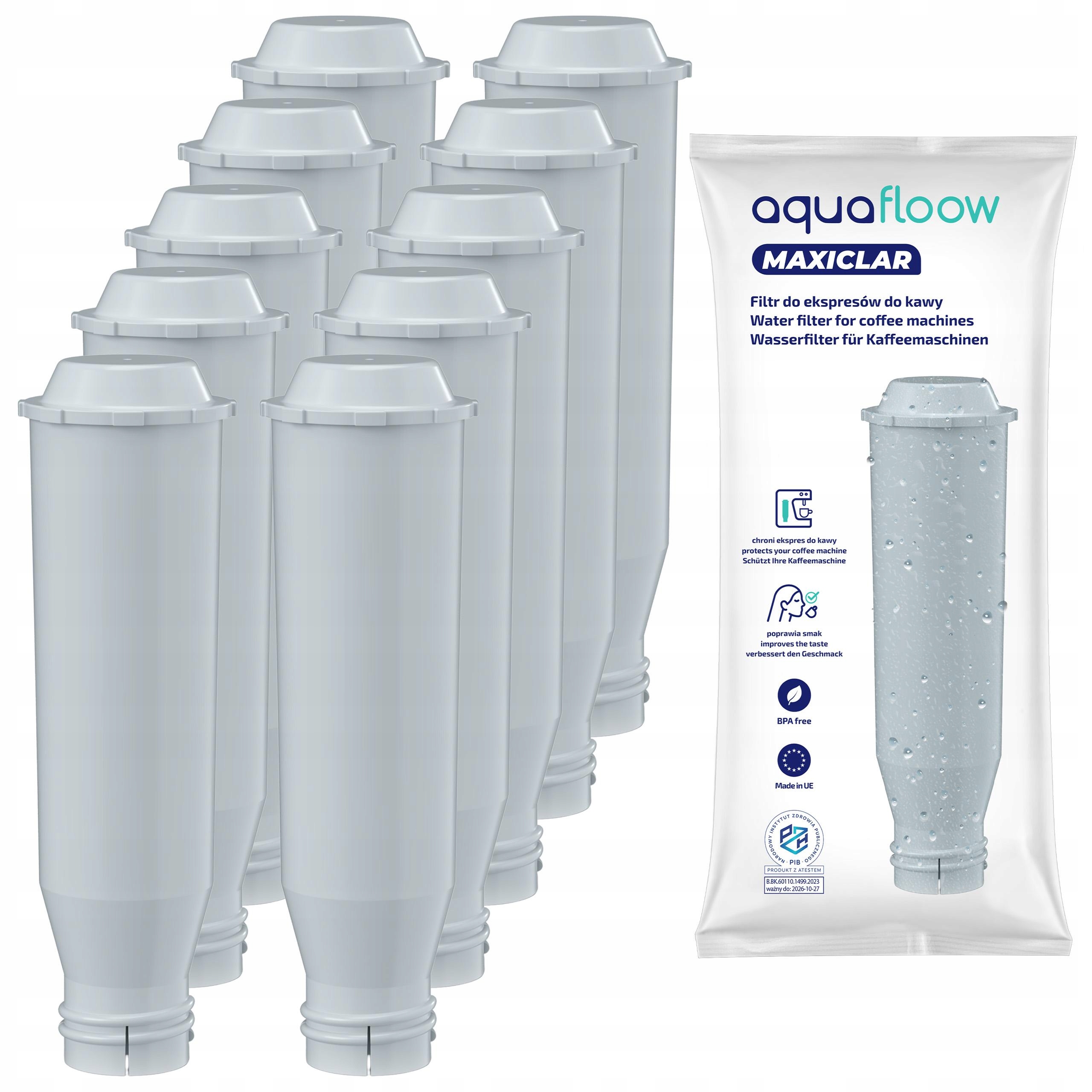 Filtr do wody do ekspresu Krups i Nivona AquaFloow Maxiclar 10 sztuk