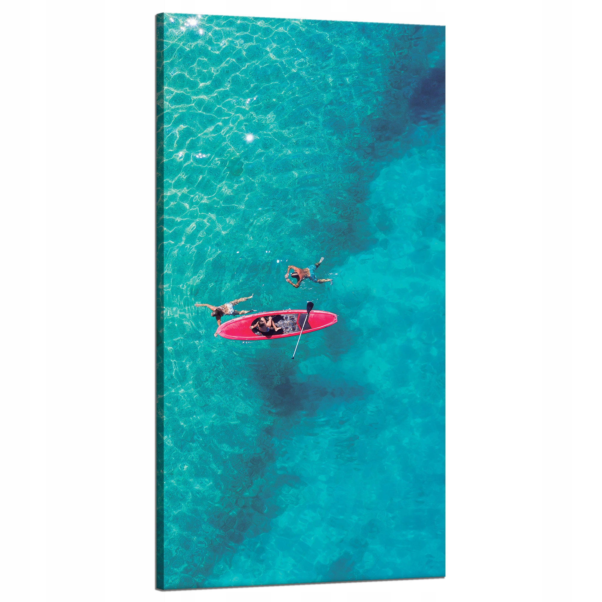 Obraz na plátně Kajak Lidé Slunce Voda Dovolená 60x120 cm