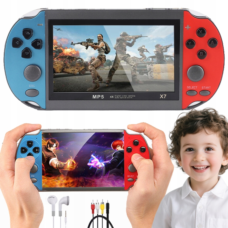 Konsola Przenośna Do Gier X7 1000 Gier Retro Mini