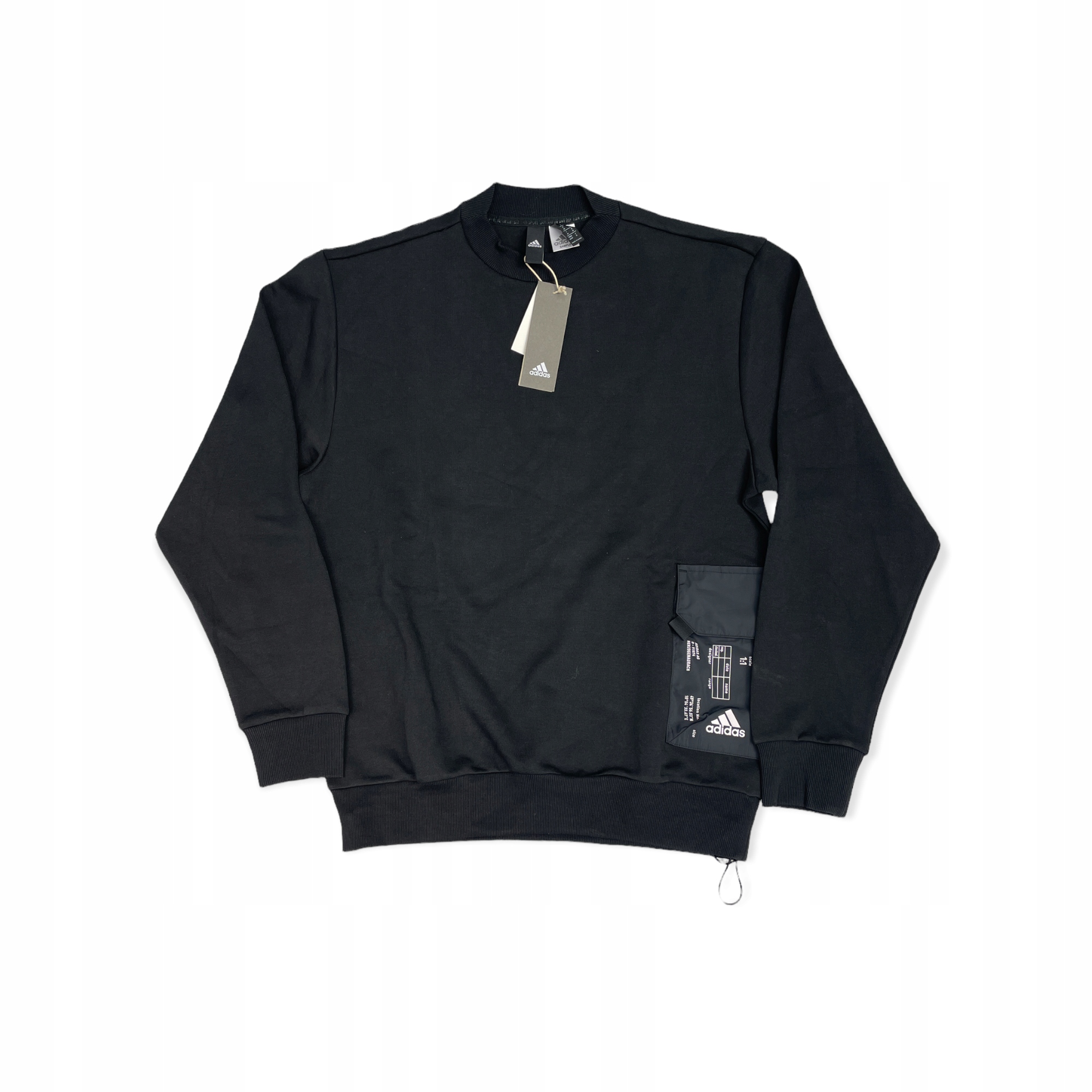 Zatahovací černá pánská mikina Adidas M