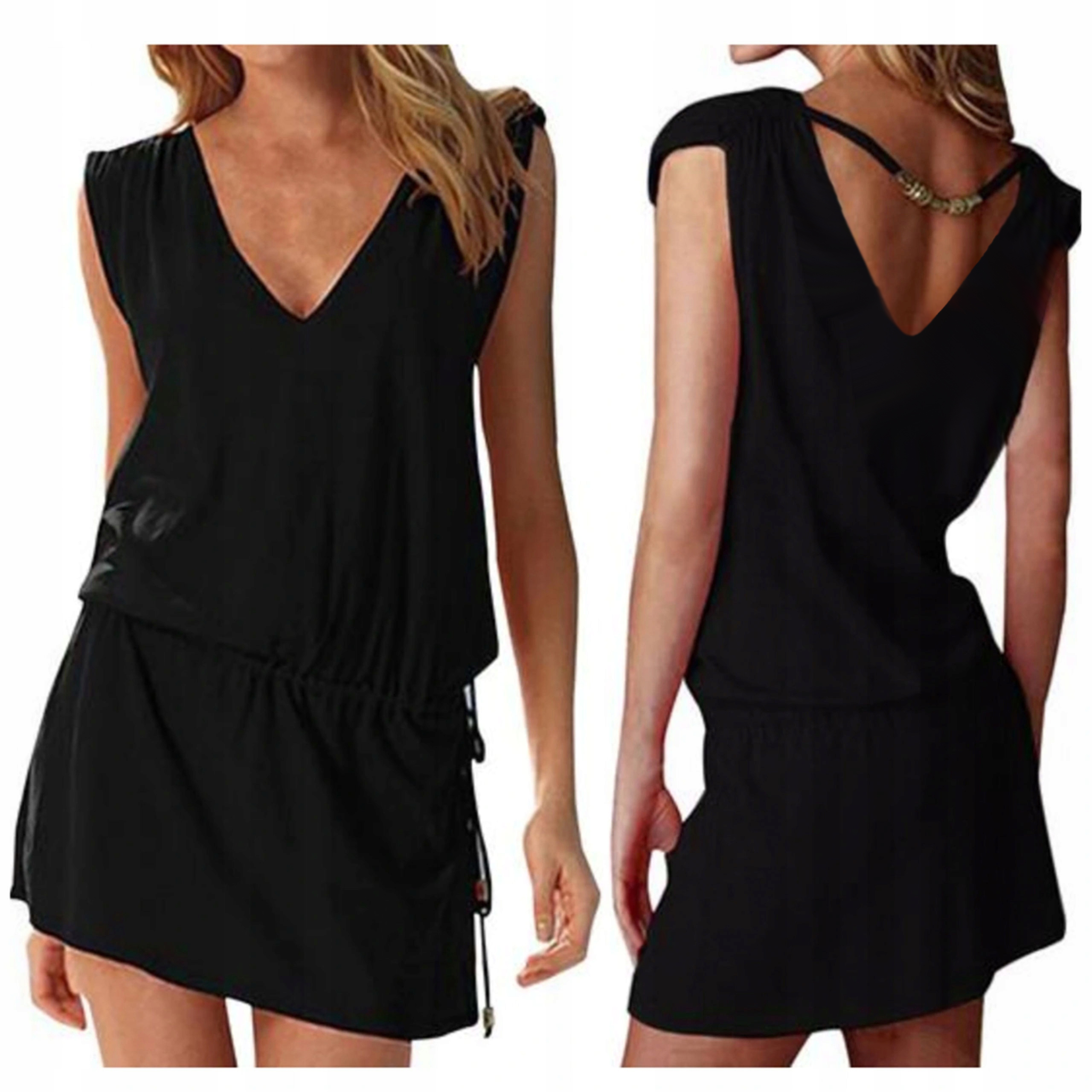 

Pareo sukienka Plażowa tunika Letnia czarna