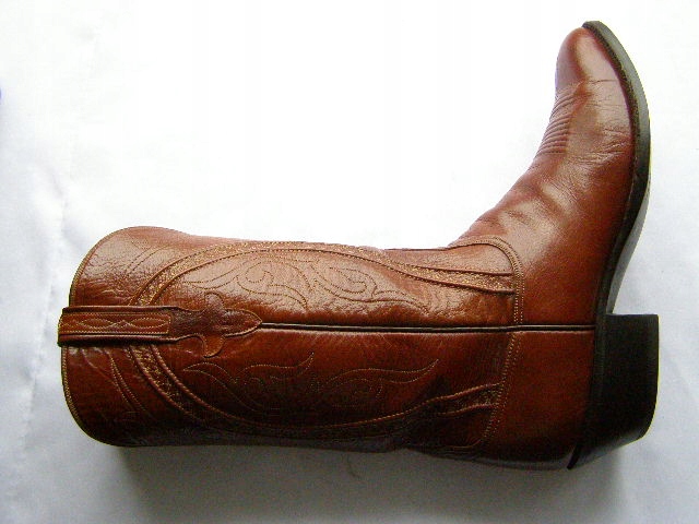 LUCCHESE 1883 amerykańskie ręcznie szyte skórzane kowbojki 45 IDEALNY STAN Marka inna