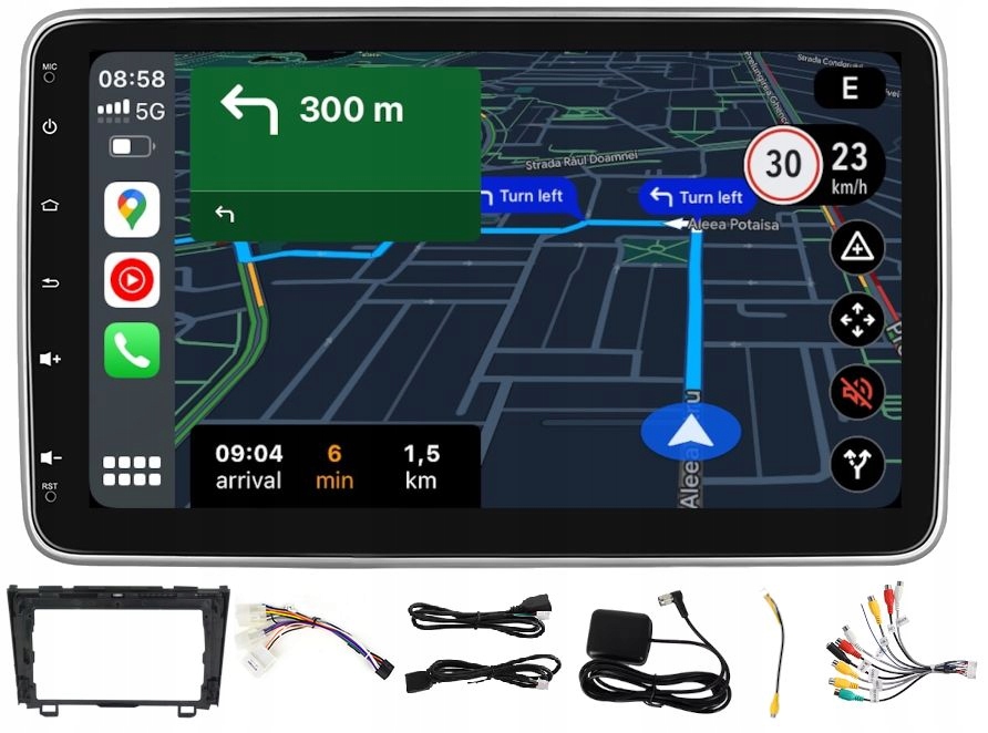 Navigační Rádio Gps Android Navigace Honda Crv 2006-2012 Carplay 2GB 64GB