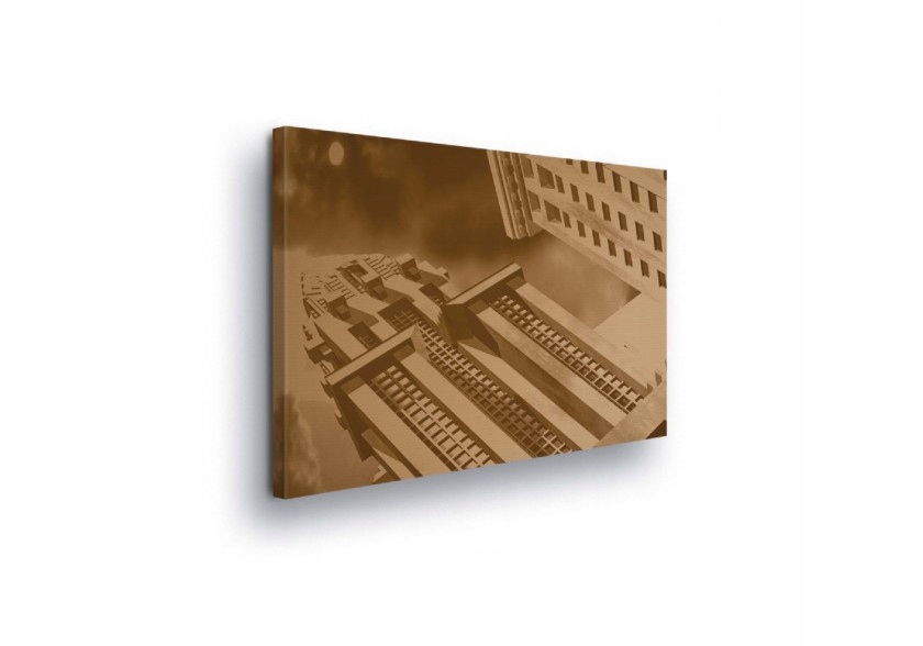 Obraz 100x75 Architektura budova vintage retro městská krajina geometrie