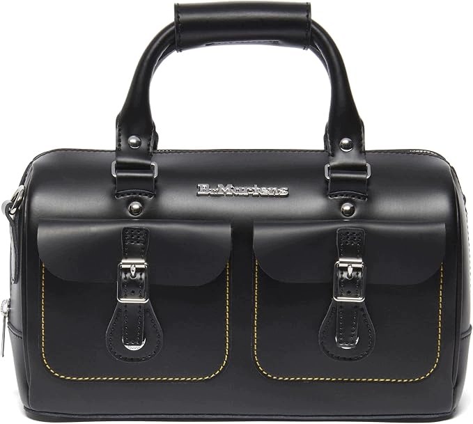 Dr. Martens Kiev Top Handle Kožená taška Černá Pošťačka 40758001