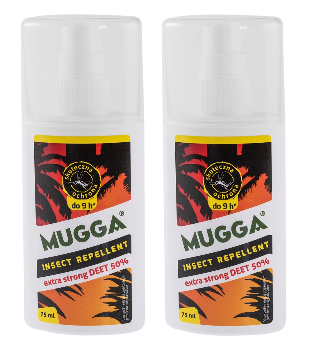 

Zestaw 2 x Mugga Strong 50% Deet 75 ml na kleszcze