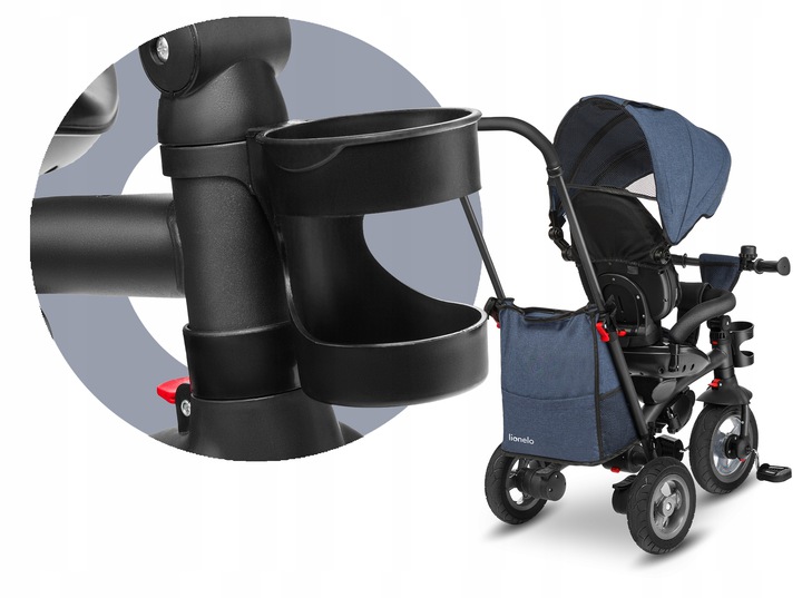 ROWEREK TRÓJKOŁOWY 2w1 LIONELO TRIS OBRACANY Hamulec Tył