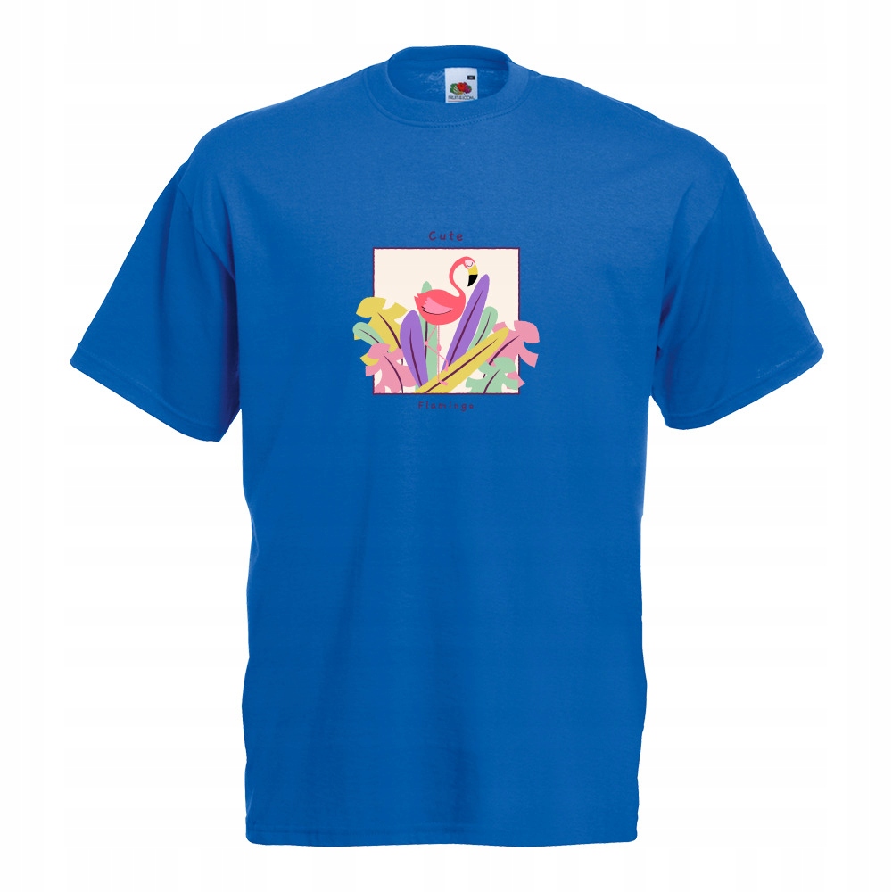 

Koszulka cute flamingo flaming S niebieska