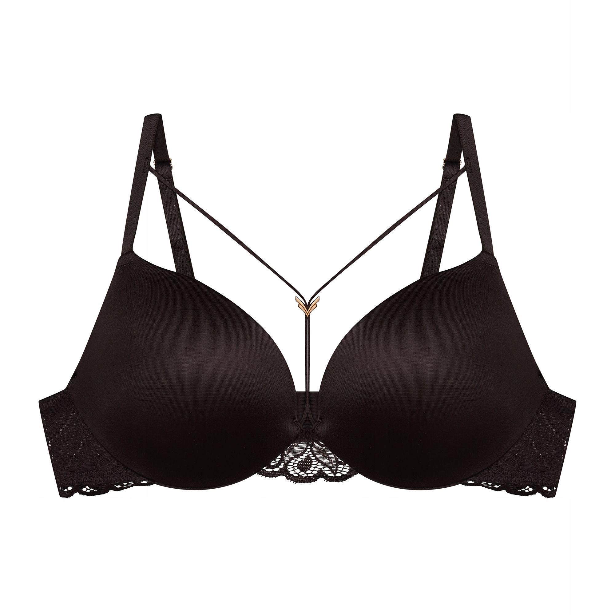 Biustonosz push-up Korin Esotiq ciemny brąz 70B